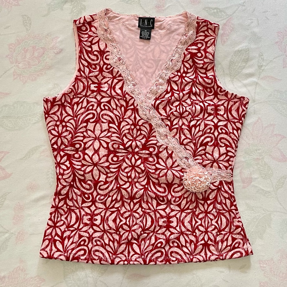 I.N.C. lace sleeveless top